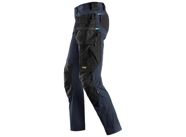 Snickers 6208 LiteWork Bukse+ Marineblå/Svart str.104 avtakbare lommer