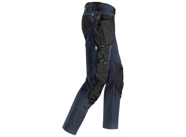 Snickers 6208 LiteWork Bukse+ Marineblå/Svart str.104 avtakbare lommer