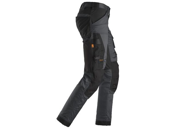 Snickers 6341 AllroundWork Arbeidsbukse Grå/Svart, str.044 Stretch