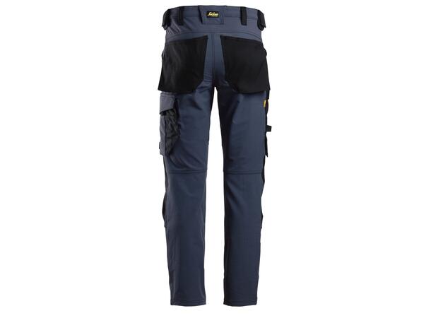 Snickers 6371 Arbeidsbukse Marineblå/Svart, str.044 m/full stretch