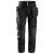 Snickers 6201 AllroundWork Arbeidsbukse Svart, str.050 m/hylsterlommer 