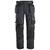 Snickers 6251 AllroundWork Arbeidsbukse Grå/Svart, str.056 stretch/hylsterlommer 
