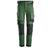 Snickers 6341 AllroundWork Arbeidsbukse Grønn/Svart, str.152 Stretch 