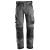 Snickers 6351 AllroundWork Arbeidsbukse Grå/Svart, str.056 Stretch, løs 