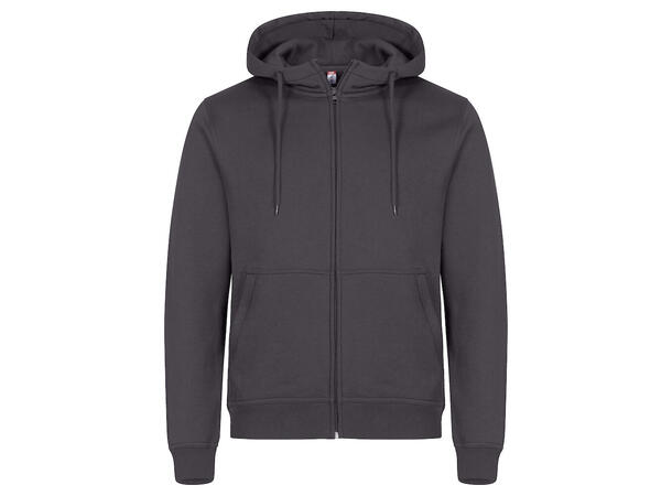 Clique Miami Hoody FZ Mørkegrå XS