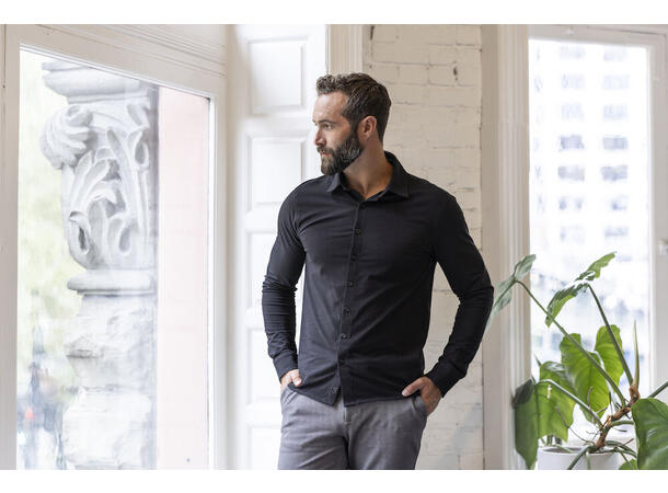 Cutter&Buck Hedley Stretch Shirt Men Svart S