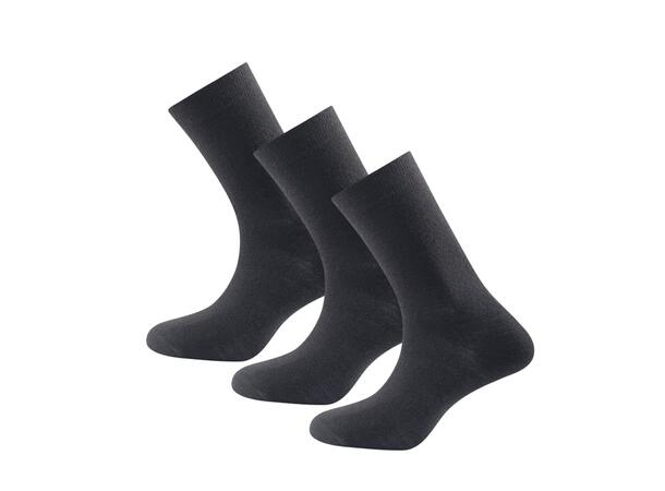 Devold Daily Merino Medium Sock 3PK Svart 36-40