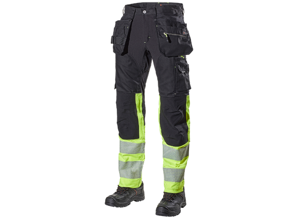 L.Brador Bukse 1071/PB Aereo Svart/Gul C50