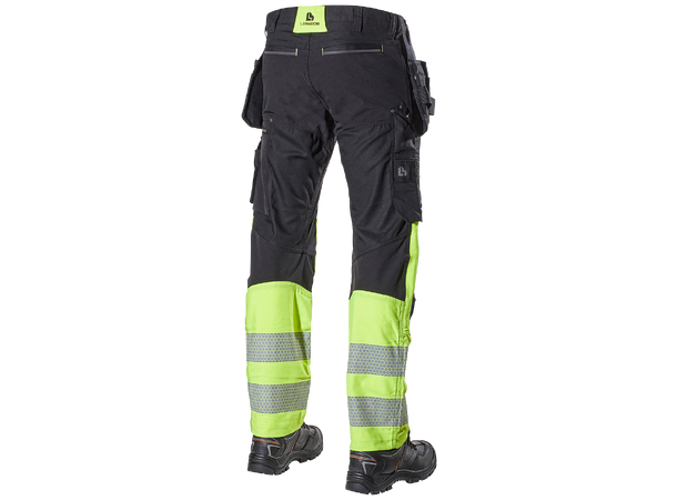 L.Brador Bukse 1071/PB Aereo Svart/Gul C50
