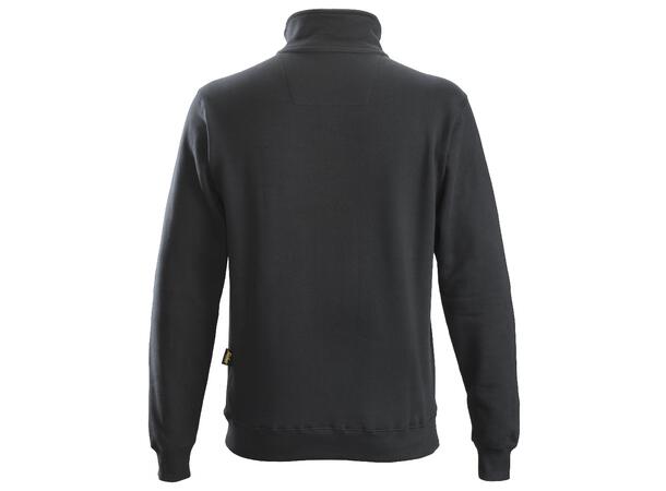 Snickers 2818 Genser m/Kort Glidelås Svart, str.M