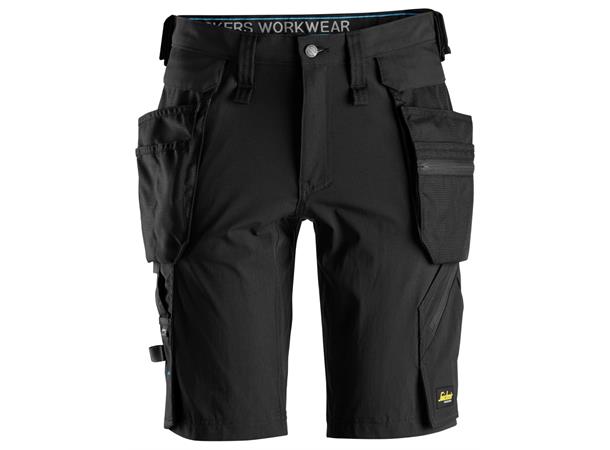 Snickers 6108 Shorts+ m/avtakbare lommer Svart, str.044