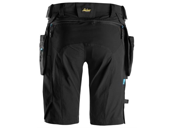 Snickers 6108 Shorts+ m/avtakbare lommer Svart, str.044