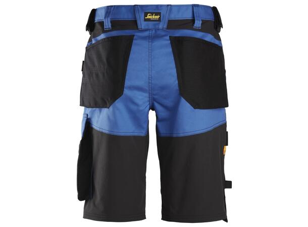 Snickers 6153 AllroundWork stretchshorts Blå/Svart, str.044