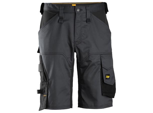 Snickers 6153 AllroundWork stretchshorts Grå/Svart, str.044