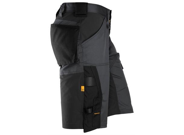 Snickers 6153 AllroundWork stretchshorts Grå/Svart, str.044