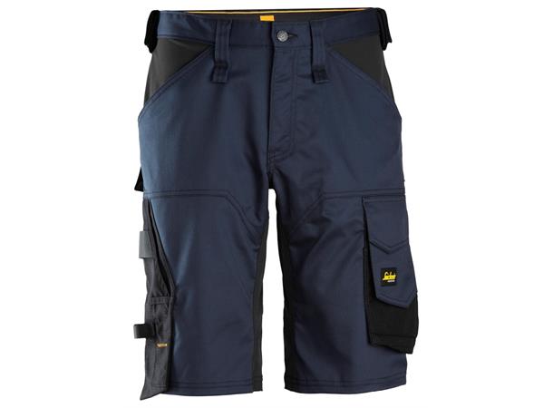 Snickers 6153 AllroundWork stretchshorts Marineblå/Svart, str.044