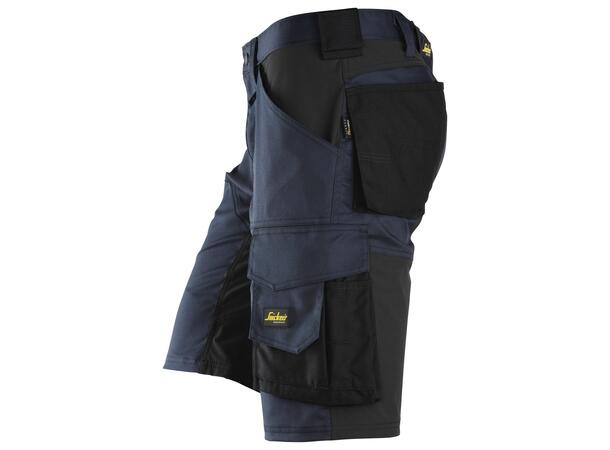 Snickers 6153 AllroundWork stretchshorts Marineblå/Svart, str.044