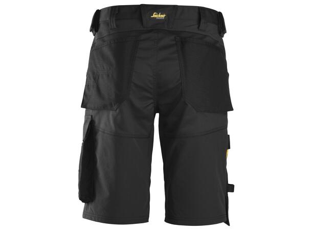 Snickers 6153 AllroundWork stretchshorts Svart, str.044