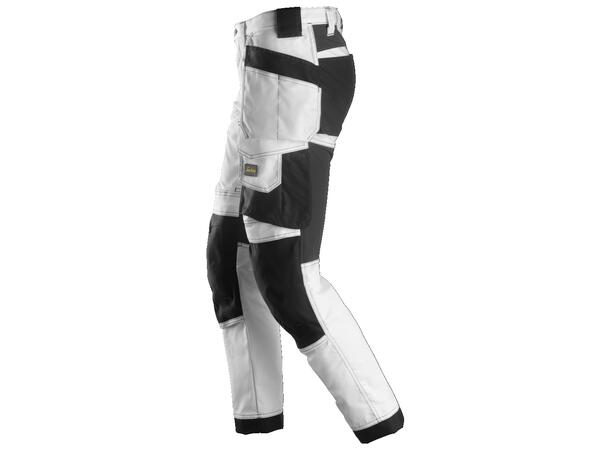 Snickers 6241 AllroundWork Håndverkbukse Hvit/Svart C50