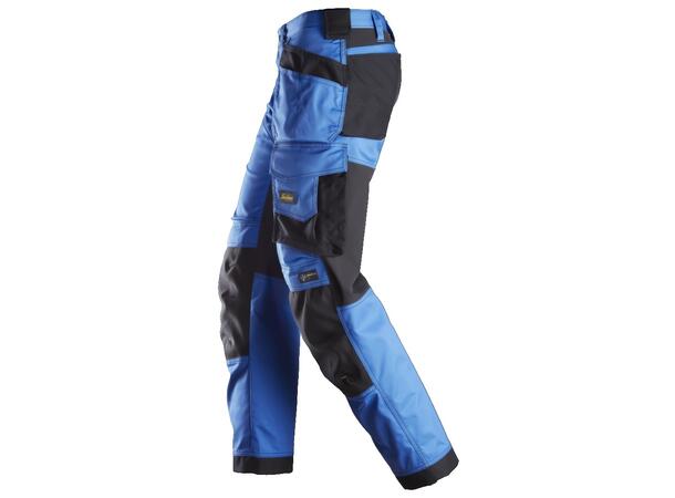 Snickers 6251 AllroundWork Arbeidsbukse Blå/Svart, str.160 stretch/hylsterlommer