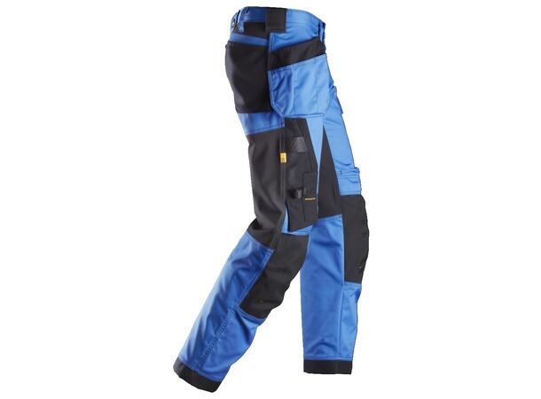 Snickers 6251 AllroundWork Arbeidsbukse Blå/Svart, str.160 stretch/hylsterlommer