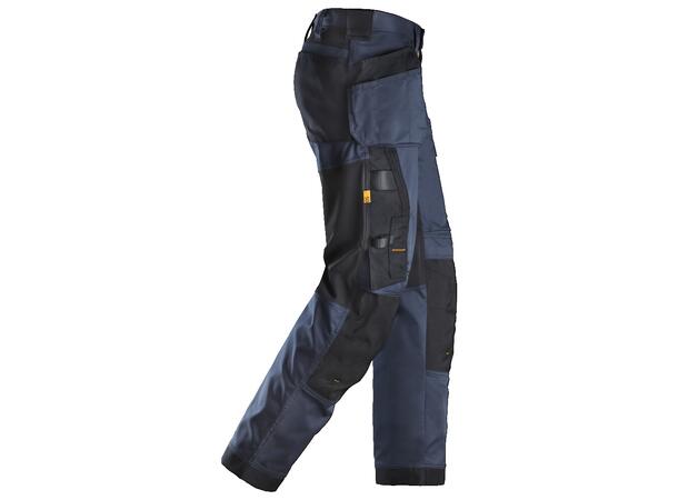 Snickers 6251 AllroundWork Arbeidsbukse Marineblå/Svart, str.044 stretch og løs