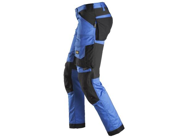 Snickers 6341 AllroundWork Arbeidsbukse Blå/Svart, str.150 Stretch