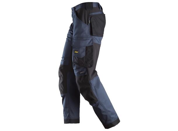 Snickers 6351 AllroundWork Arbeidsbukse Marineblå/Svart, str.044 Stretch, løs