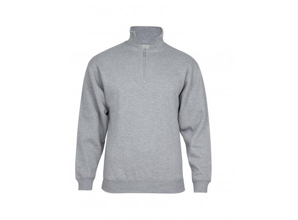 Tracker Original Sweat m/Zip Gråmelert 4XL