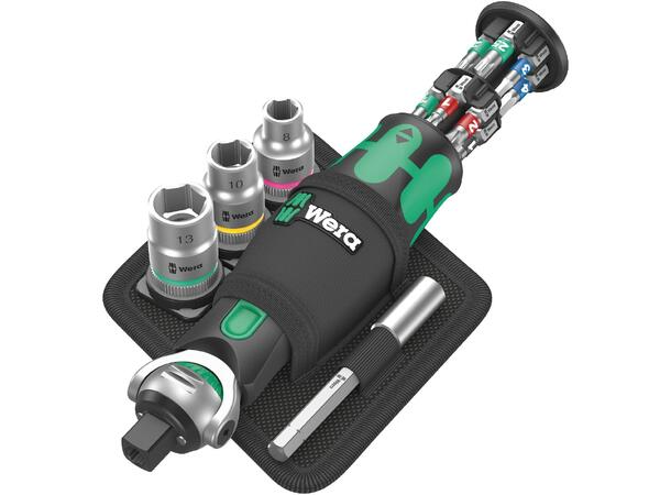 Wera Bitsskrutrekker 8009 Set 1 Med bitsmagasin