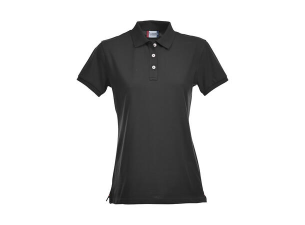 Clique Stretch Premium Polo Dame Svart XS