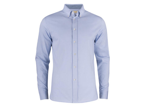 James Harvest Burlingham Jersey Skjorte Lyseblå XL
