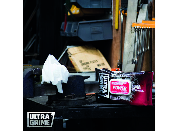 Ultra Grime PRO XXL PowerScrub Clothwipe 80 Pack Clothwipes