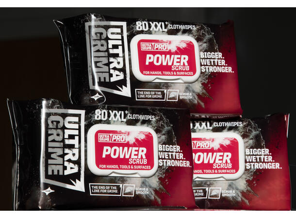 Ultra Grime PRO XXL PowerScrub Clothwipe 80 Pack Clothwipes