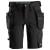 Snickers 6108 Shorts+ m/avtakbare lommer Svart, str.046 
