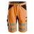 Snickers 6132 LiteWork+ Shorts HiVis Oransje/Svart, str.044 Kl.1 