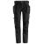 Snickers 6208 LiteWork Bukse+ Svart, str.154 avtakbare hylsterlommer 