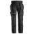 Snickers 6214 RuffWork+ Arbeidsbukse+ Svart, str.156 m/hylsterlommer 