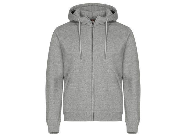 Clique Miami Hoody FZ Gråmelert XS
