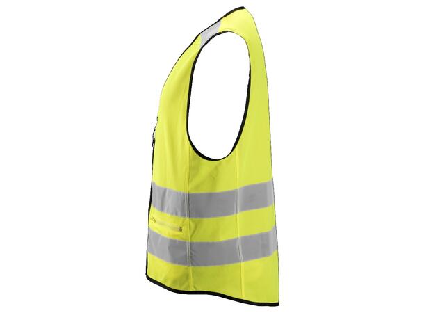 Snickers 4310 AllroundWork vest HiVis Gul, str.L/XL Kl.2
