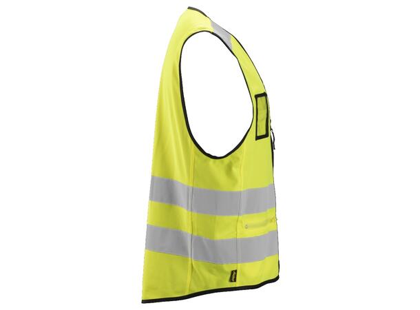 Snickers 4310 AllroundWork vest HiVis Gul, str.L/XL Kl.2