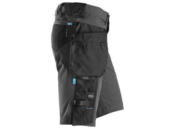 Snickers 6108 Shorts+ m/avtakbare lommer Grå/Svart, str.044
