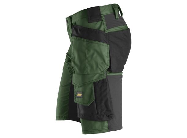 Snickers 6141 AllroundWork Shorts Grønn/Svart C44