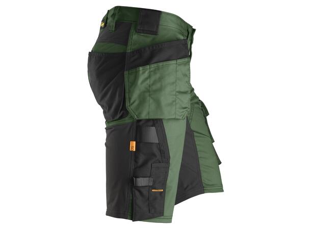 Snickers 6141 AllroundWork Shorts Grønn/Svart C44