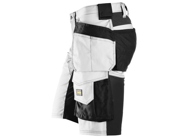 Snickers 6141 AllroundWork Shorts Hvit/Svart C54