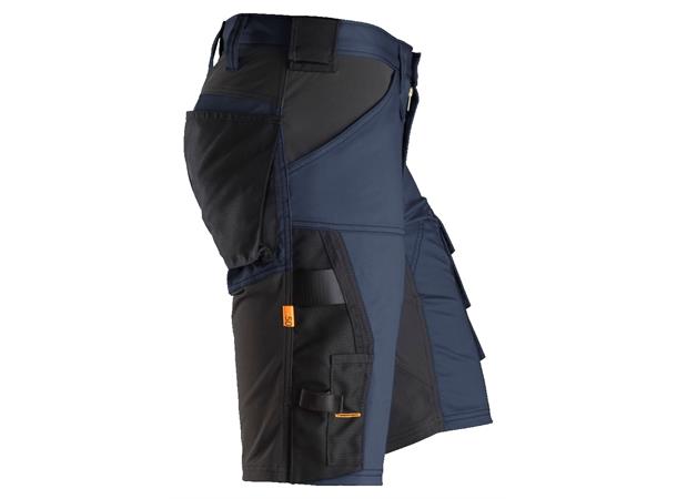 Snickers 6143 AllroundWork stretchshorts Marineblå/Svart, str.050, stretch