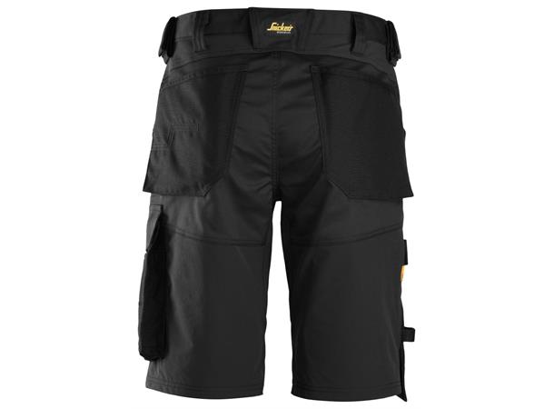 Snickers 6153 AllroundWork stretchshorts Svart, str.056