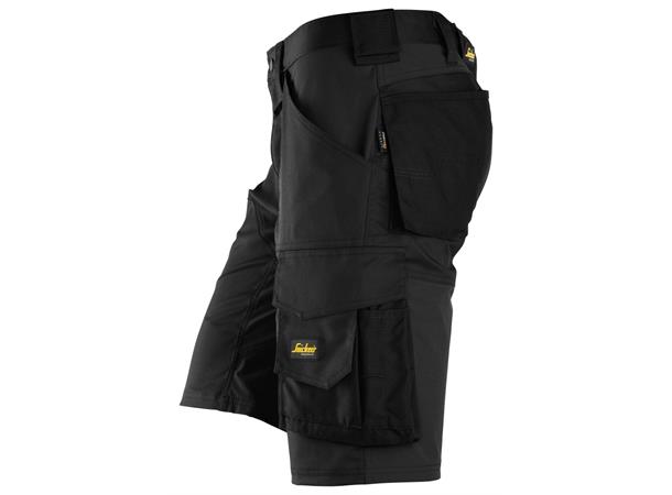 Snickers 6153 AllroundWork stretchshorts Svart, str.046