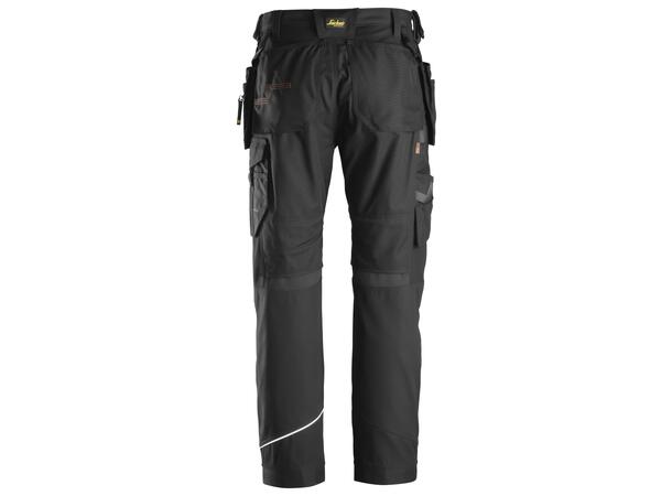 Snickers 6214 RuffWork+ Arbeidsbukse+ Svart, str.146 m/hylsterlommer