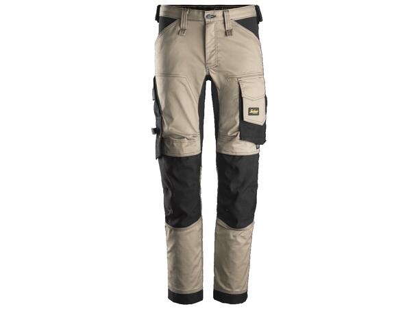 Snickers 6341 AllroundWork Arbeidsbukse Khaki, str.104 Stretch